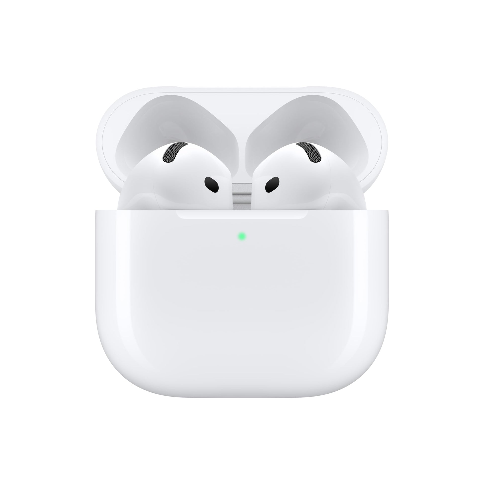 Apple AirPods 4 Wireless Earbuds, Bluetooth Headphones, Personalized Spatial Audio, Sweat and Water Resistant, USB-C Charging Case, H2 Chip, Up to 30 Hours of Battery Life, Effortless Setup for iPhone
